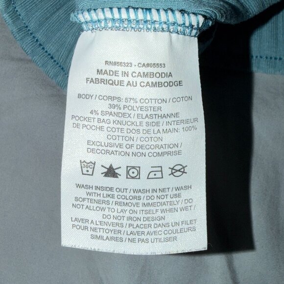 Nike Women's Sportswear High-Waisted Ribbed Jersey Shorts - Blue L - Picture 5 of 5